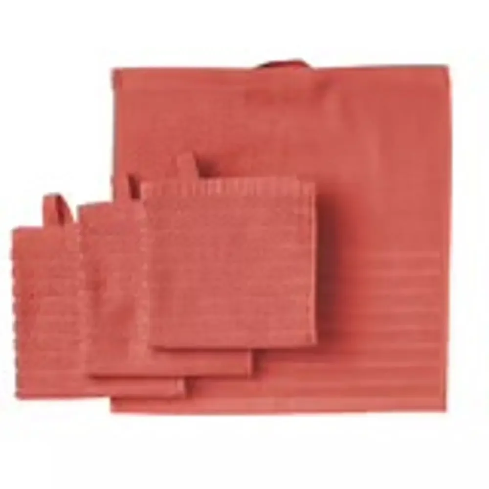 IKEA VÅGSJÖN Orange Red Washcloth 4 Pack for Practical Everyday Luxury
